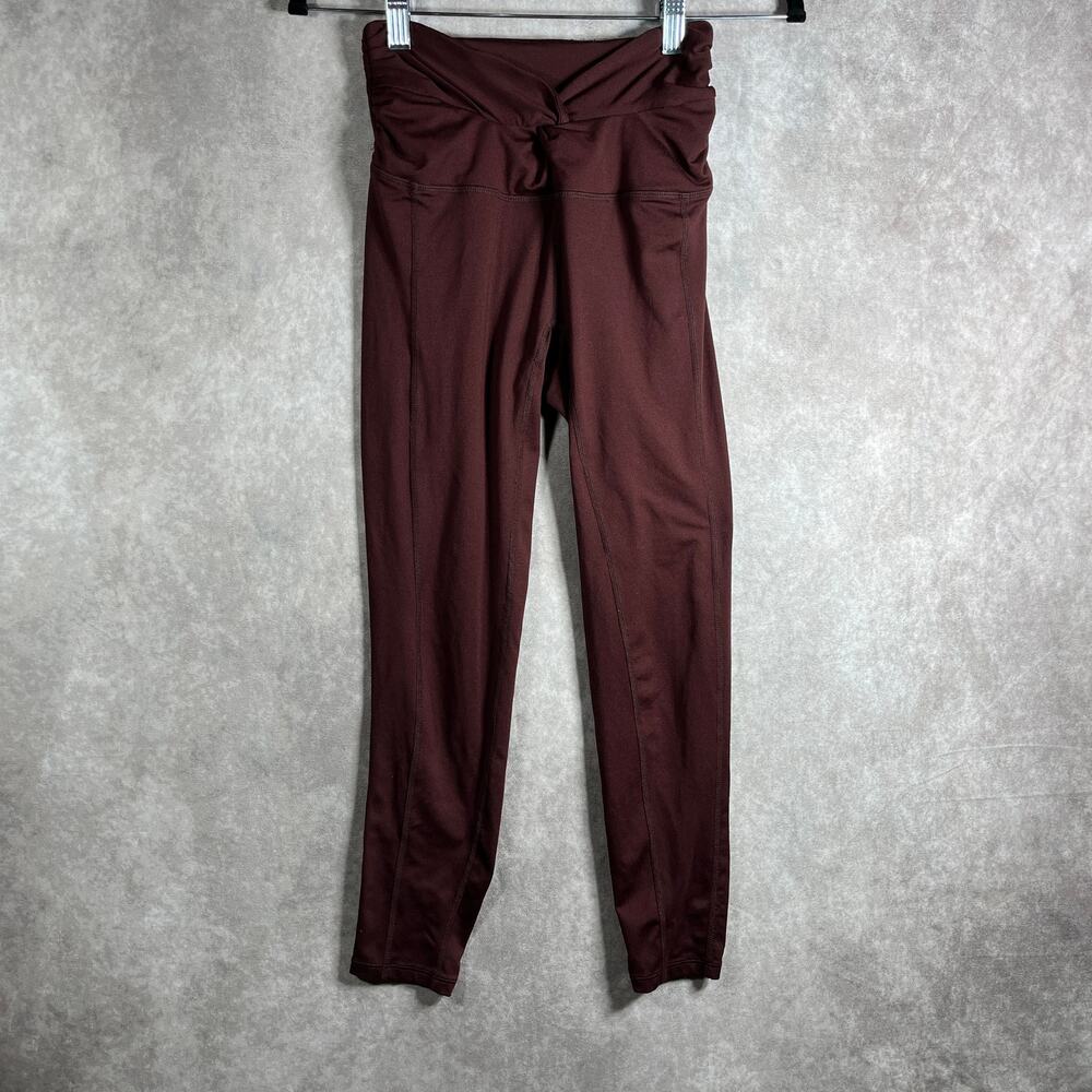 Free‎ People Movement You Glow Girl Leggings Womens Size XS Purple Twist Front